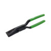 Freund UltraVision seaming pliers, straight with box joint and green pvc coated handle
