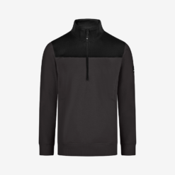 FHB anthracite and black zip-up sweater