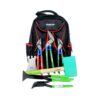 Steetz basic sheet metal kit with backpack, pelican snips, combination tin snips, seaming pliers, hammer and marking template
