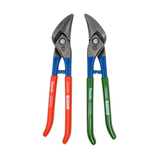 Freund Combination Tin Snips Set With Left And Right Snips, Plastic Coated Handles