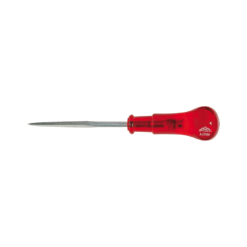 Stubai square awl with red transparent plastic handle