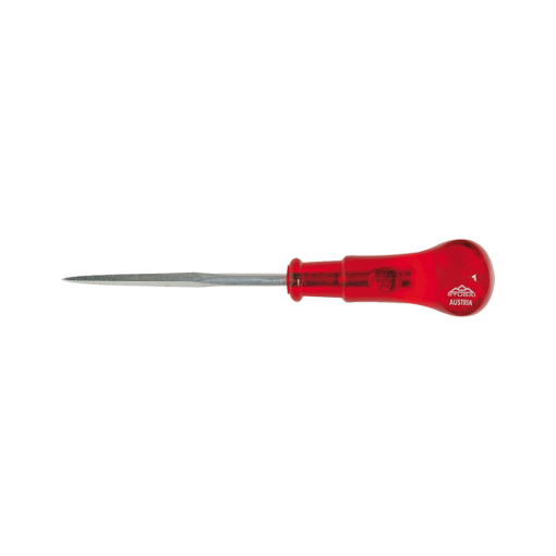 Stubai Square Awl With Red Transparent Plastic Handle