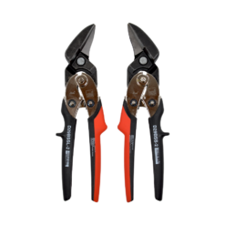 Freund straight cutting compound action snip set with left and right snips