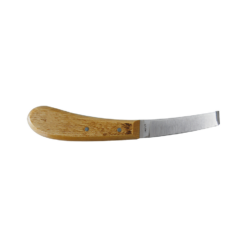 Stubai hoof chisel with wooden handle, left edge