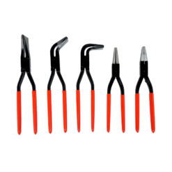 Stubai seaming pliers set with tinsmith seaming pliers, round nose pliers and flat nose pliers