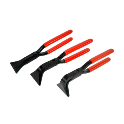 Stubai box joint tinsmith's seaming plier set with straight, 45º, and 90º pliers