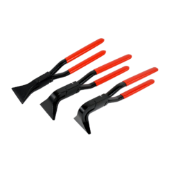 Stubai lap joint tinsmith's seaming plier set with straight, 45º, and 90º pliers