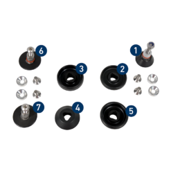 Alternative view of Buschmann Falzseamer II Step Replacement Wheels - Black Wheels