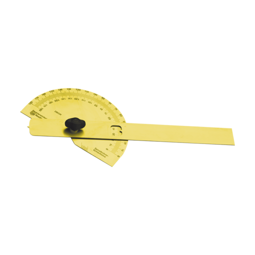 Yellow Freund Powder Coated Protractor