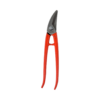 Stubai circle snips with red lacquered handle, left cutting version
