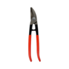 Stubai curved circle snips, right cutting version, with red pvc coated handle