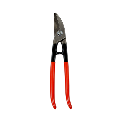 Stubai Curved Circle Snips, Right Cutting Version, With Red Pvc Coated Handle