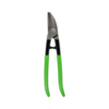 Stubai curved circle snips, right cutting version, with green pvc coated handle