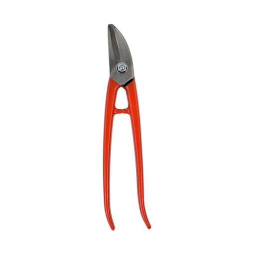 Stubai Curved Circle Snips, Right Cutting Version, With Red Lacquered Handle