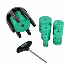 Freund pipe expander with six green attachments