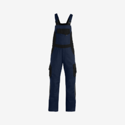 Navy Blue And Black Overalls With Pockets