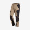 Beige and black work trousers