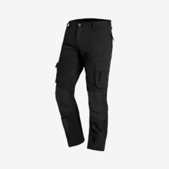 Black work pants with multiple pockets