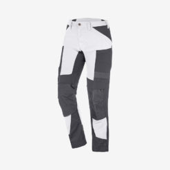 White and anthracite work trousers