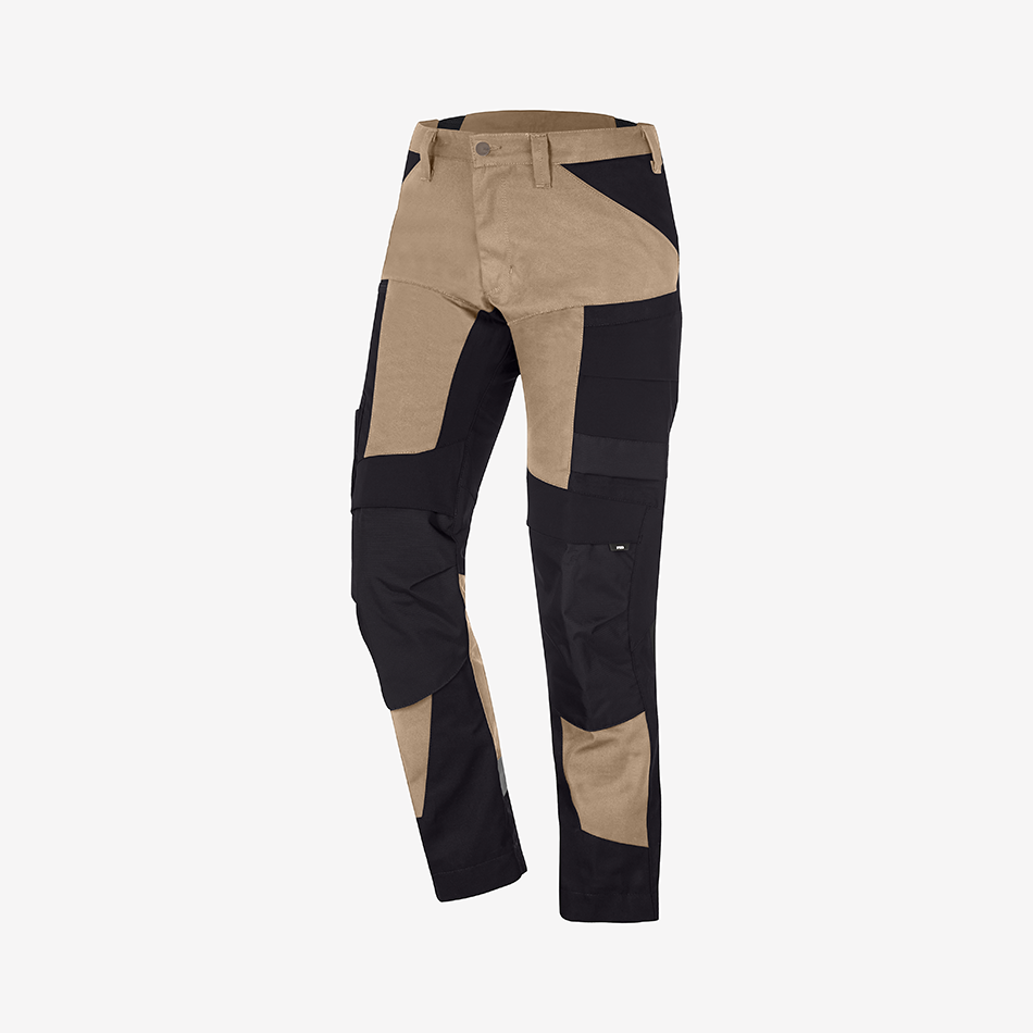 Stylish Beige And Black Work Trousers