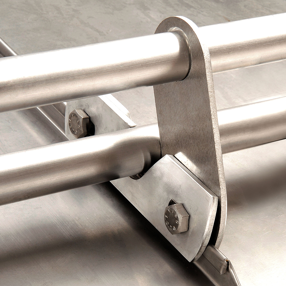 Kling Double Tube Snow Retention Clamp, Stainless Steel, With V2A Screws