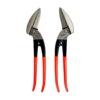 Stubai bavarian style pelican snips set with red pvc coated handle, right and left handed