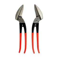 Stubai bavarian style pelican snips set with red pvc coated handle, right and left handed