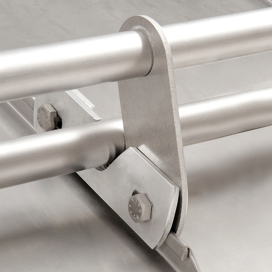 Kling Double Tube Snow Retention Clamp, Aluminium, With V2A Screws