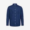 FHB denim work shirt, blue with white buttons