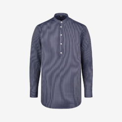 FHB work shirt, long, with white and blue stripes