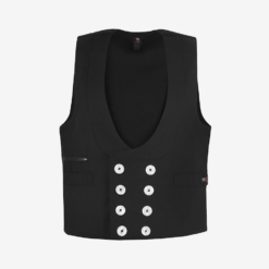 FHB guild vest with white buttons