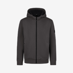 Anthracite FHB zip-up hoodie with pockets