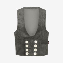 Fhb Genoa Corduroy Guild Vest, Grey