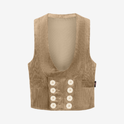 Fhb Genoa Corduroy Guild Vest, Beige