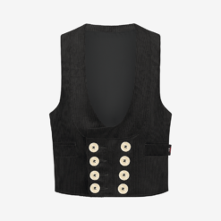 FHB genoa corduroy guild vest, black
