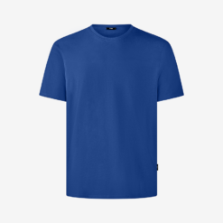 Plain blue short-sleeve t-shirt