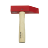 Stubai seaming hammer with wooden handle and red steel hammer head
